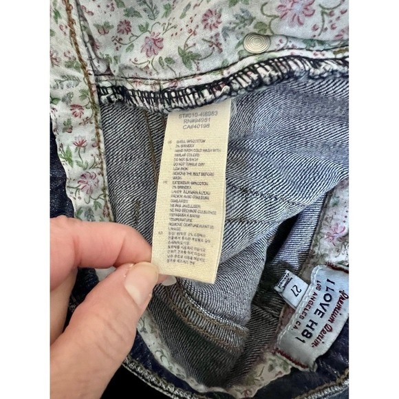 I Love H81 Acid Wash Jean Shorts 27 - Picture 4 of 4
